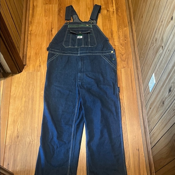 Liberty Deep Blue Denim Overalls size 40x30 excellent condition - Picture 1 of 7